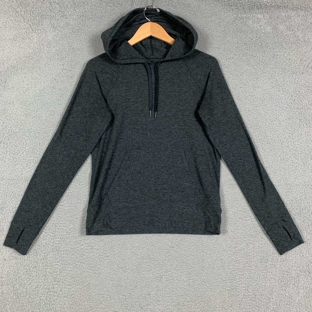 Outdoor Voices CloudKnit Hoodie Women's Medium M Charcoal Thumbholes Lightweight